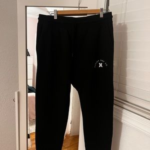 Hurley surf co. Black sweatpants!